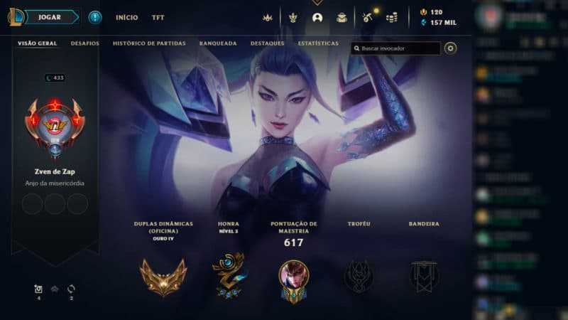 Imagem para ilustrar como ver o rank no LoL