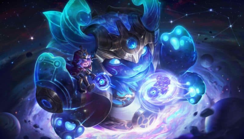 Imagem da skin Nunu Cosmico no LoL