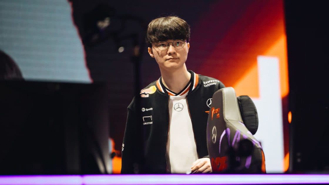 Foto de Faker no MSI 2025.