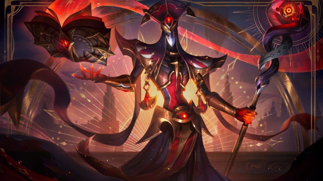 Na foto, Karthus na skin Arcana
