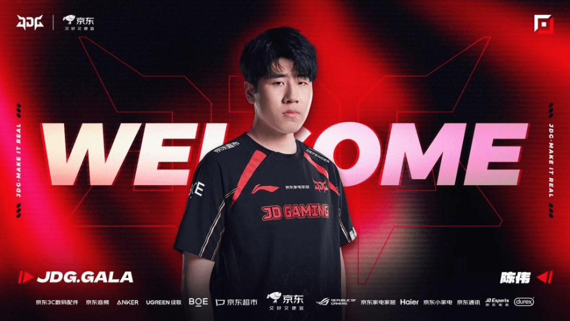 Foto de GALA, novo ADC da JD Gaming.