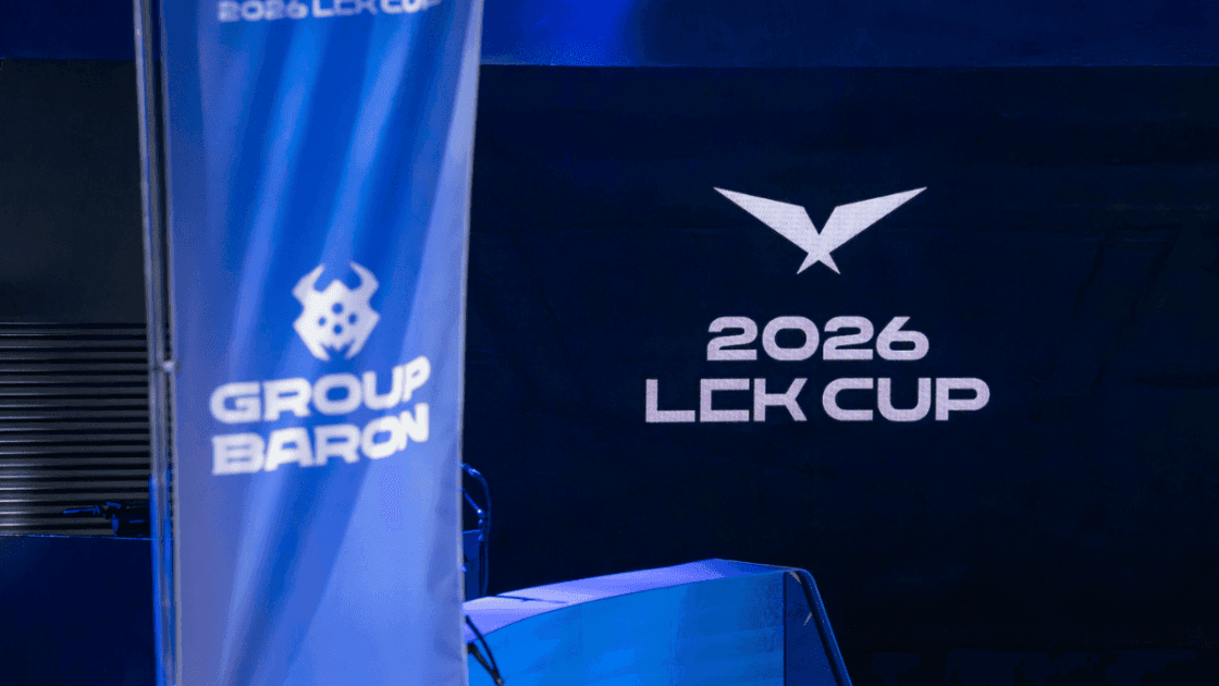 Foto do stage para a LCK Cup 2026.
